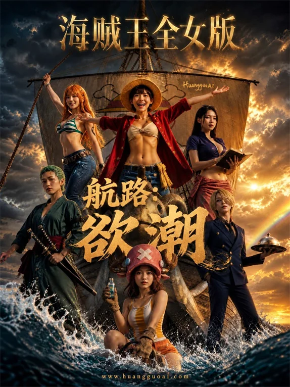 黄果ai短剧作品 海贼王全女版